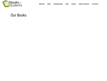 Tablet Screenshot of ebooksforstudents.org